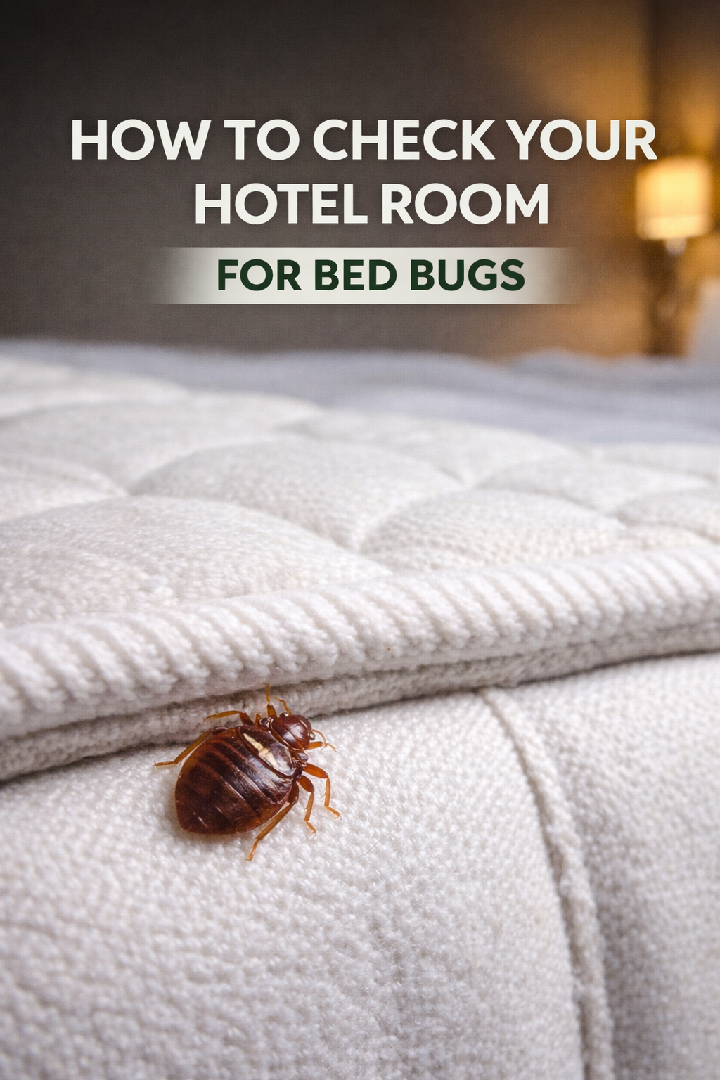 How to check a hotel room for bed bugs
