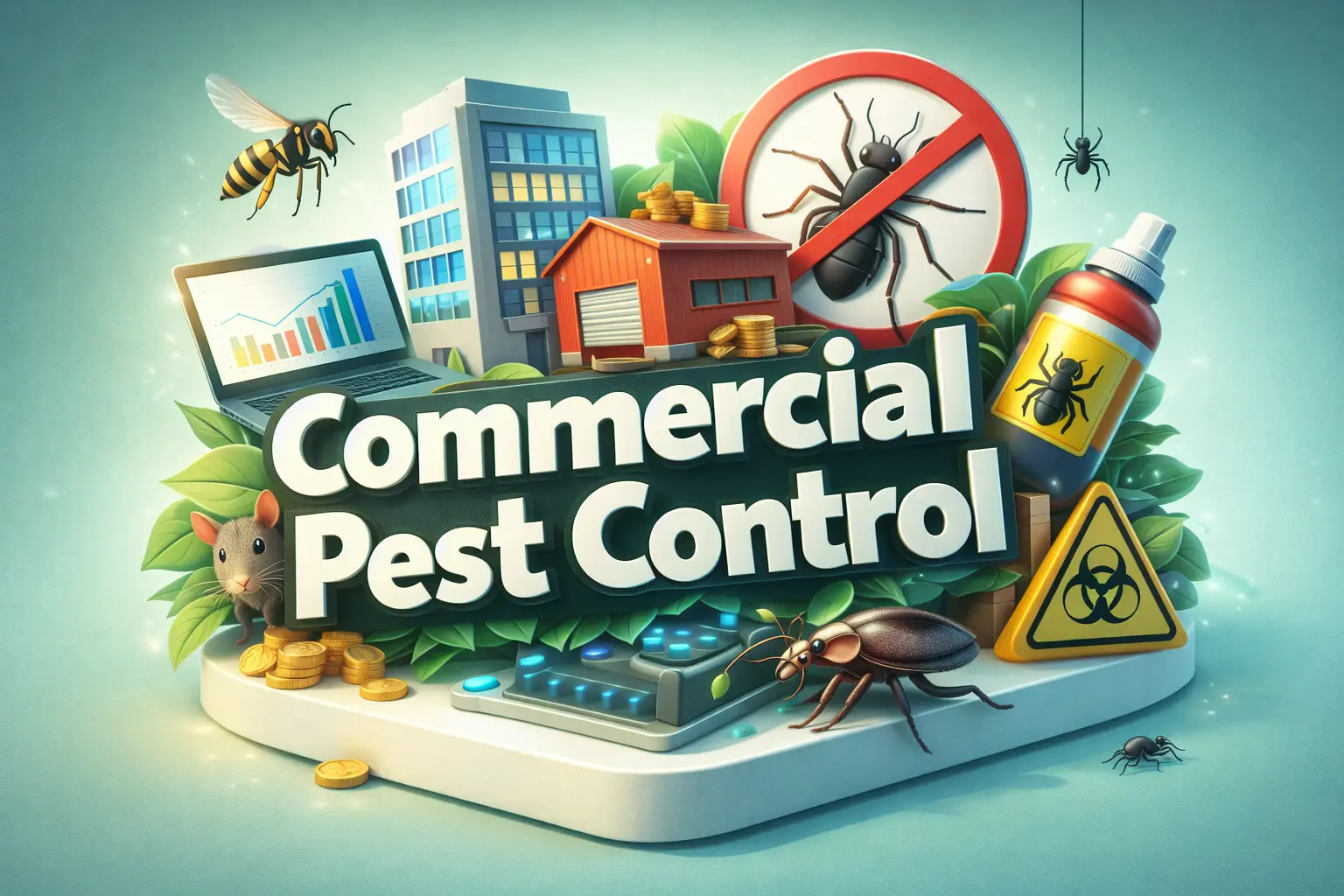 Commercial Pest Control – restaurants, offices, warehouses
