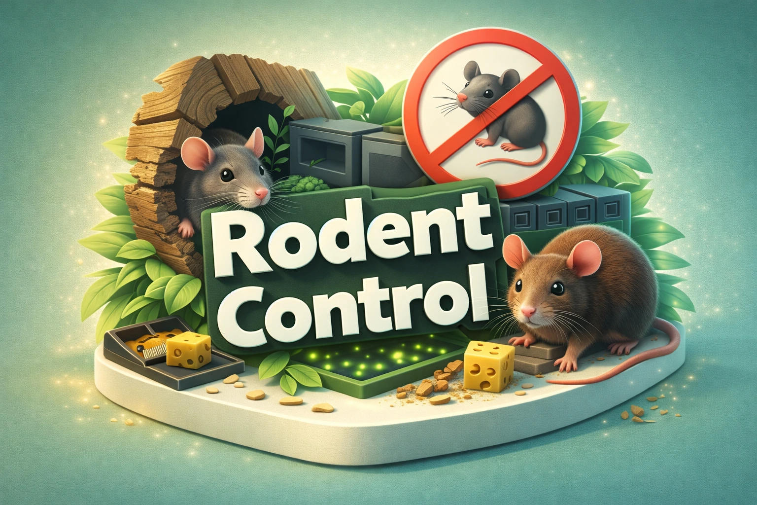 Rodent Control – exclusion, trapping, monitoring